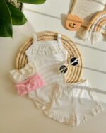بادی رکابی و شورتک چین دار - Image 3